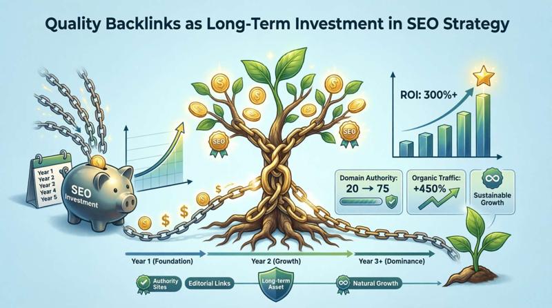 Backlink Berkualitas sebagai Investasi Jangka Panjang dalam Strategi SEO